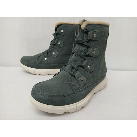 Sorel Women's Explorer Next Joan Waterproof Boots NL5031-028 Gray White Sz 8 - Picture 4 of 9